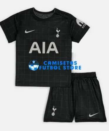 Camiseta Tottenham Hotspur 2ª Equipación 2025/2026 Negro Niño Kit