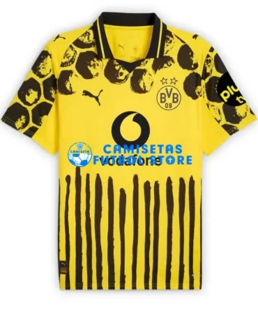 Camiseta Borussia Dortmund KidSuper 2025/2026 Amarillo con Publicitario