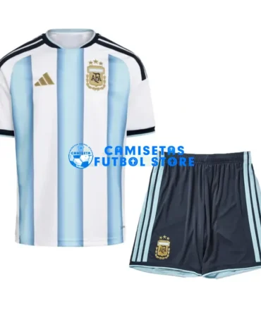 Camiseta Argentina 1ª Equipación 2026 Azul/Blanco Niño Kit